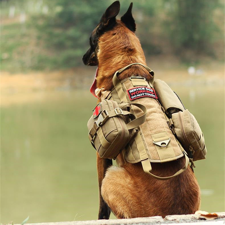 Tactical Pro Harness™ – Chaleco táctico premium para perros grandes